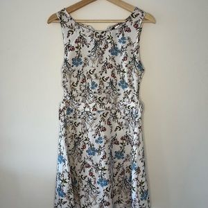 White floral dress